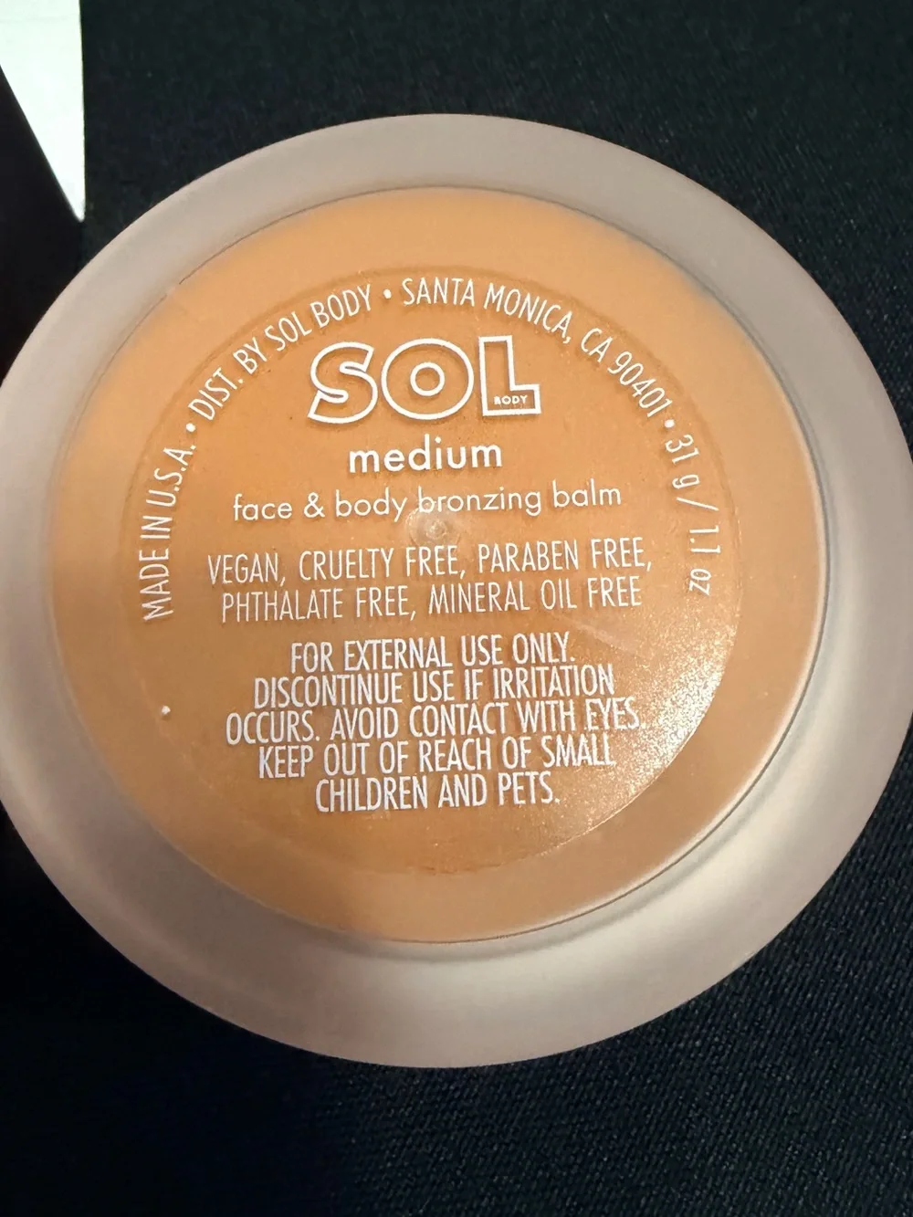 🌻 SOL Medium Body Face & Body Bronzing Balm New FullSz